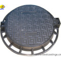 Ductile Iron Round Manhole Cover with Lock Hinge